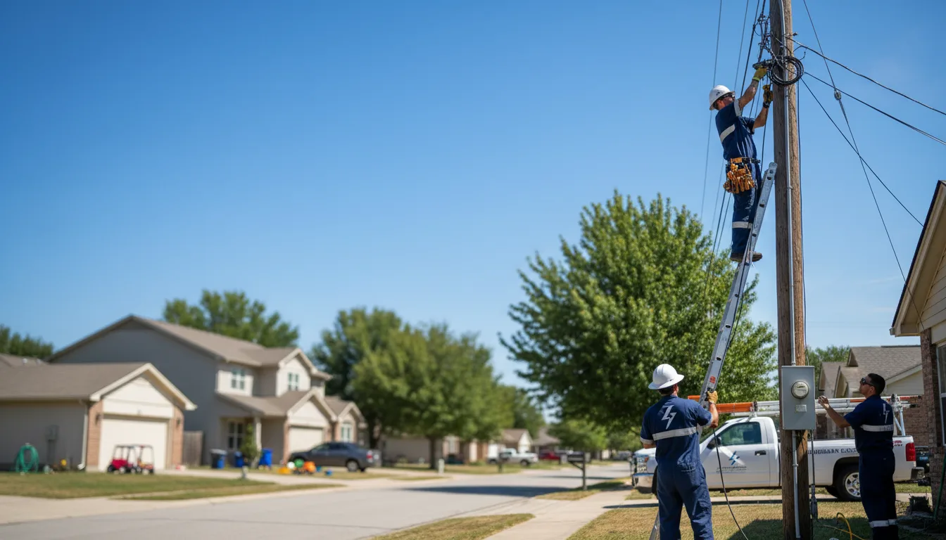 Residential electrician providing installation services in Holley, NY